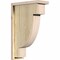 Ekena Millwork Alpine Rough Sawn Corbel w/Backplate, Douglas Fir, 6"W x 14"D x 22"H COR06X14X22ALP01RDF - alternate 1